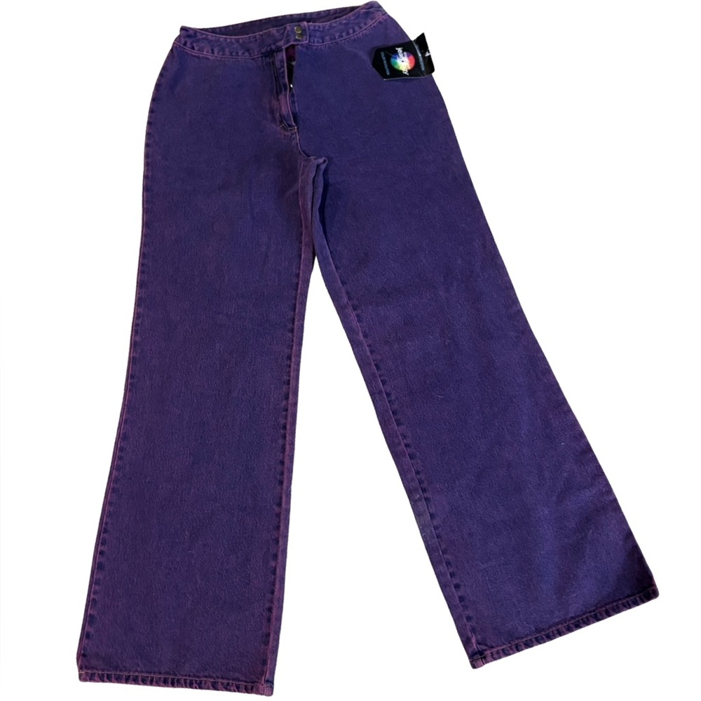 NWT Newport News Jeanology Collection Women’s Vintage Purple Denim Jeans size 10